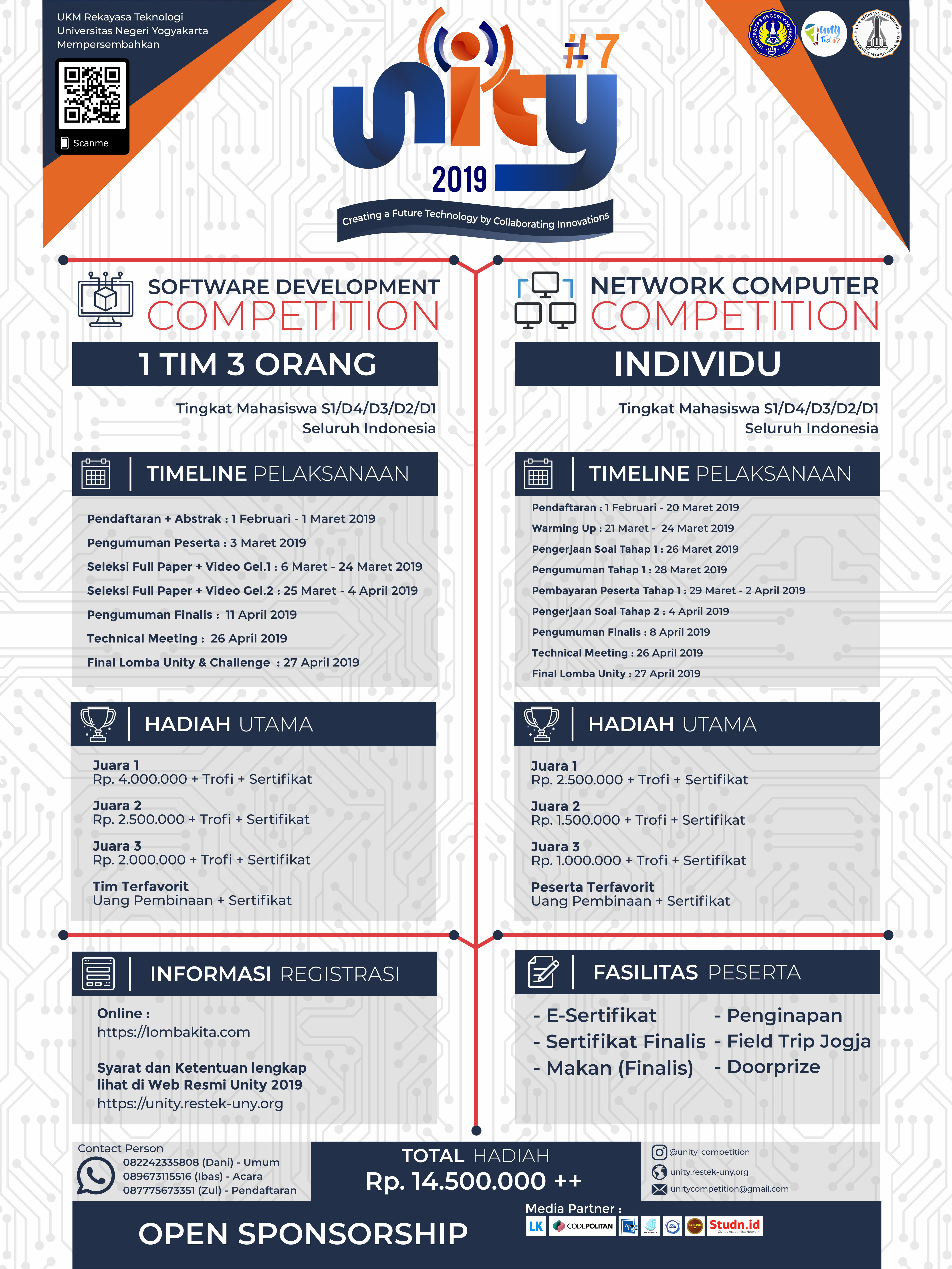 27 Apr 2019 Kompetisi ELINATION 2018 Himpunan Mahasiswa Teknik Elektronika dan Informatika · Universitas Negeri Yogyakarta